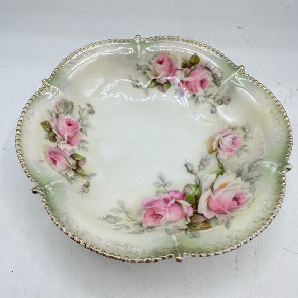 Vintage Dainty Porcelain Dish with Roses - RS Germany - Picture 2 of 7
